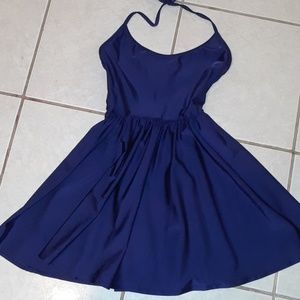 American apperal neon blue skater dress